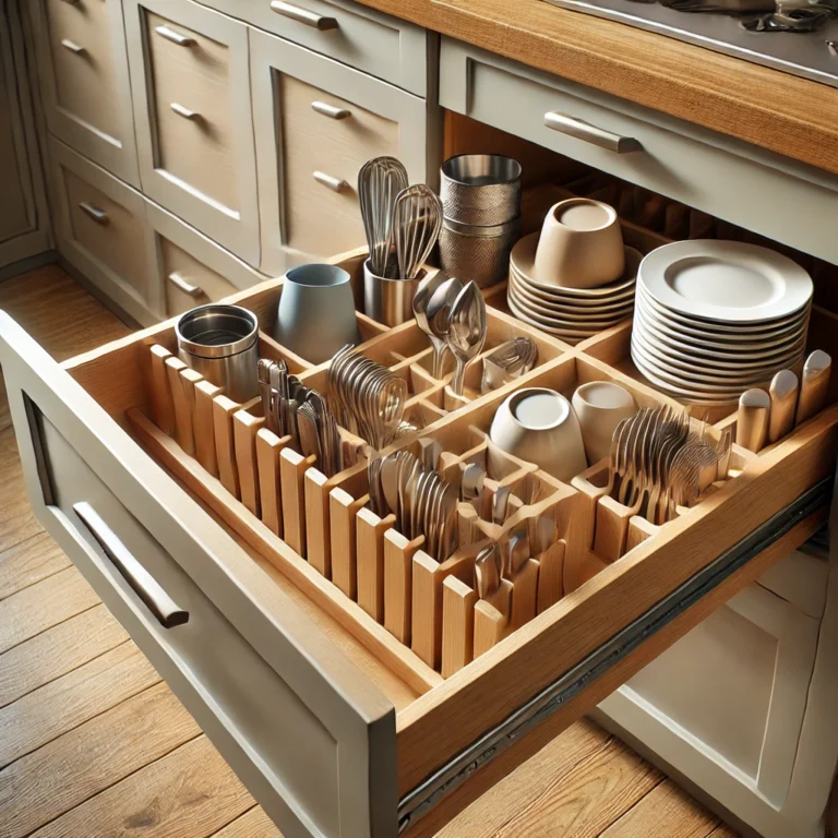 Peg Board Organizer for kitchen drawer