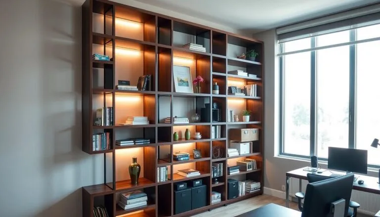 built in office cabinets