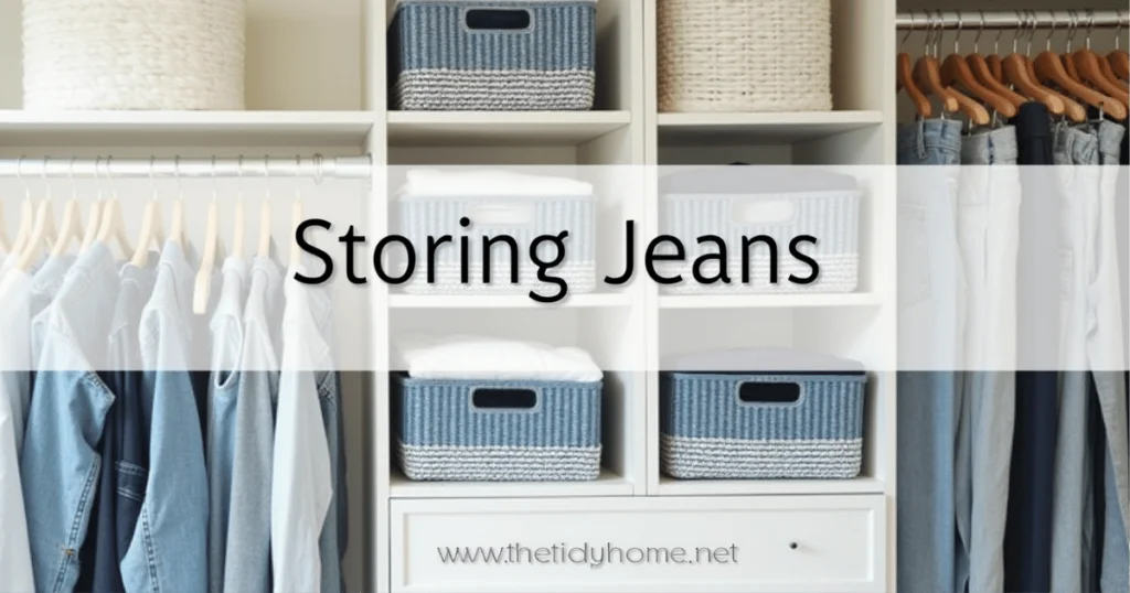 storing jeans