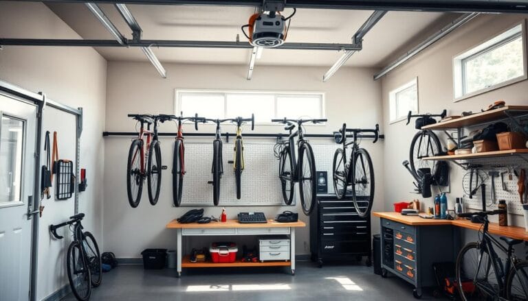 hanging bikes in garage