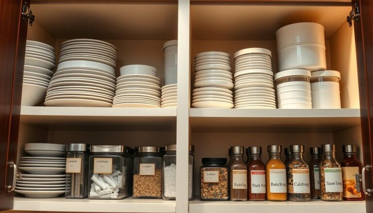 how to arrange your kitchen cupboards