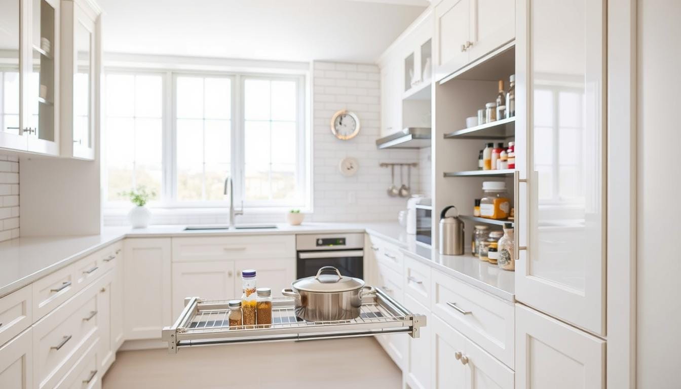 sliding cabinet racks