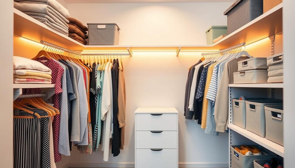small closet organization