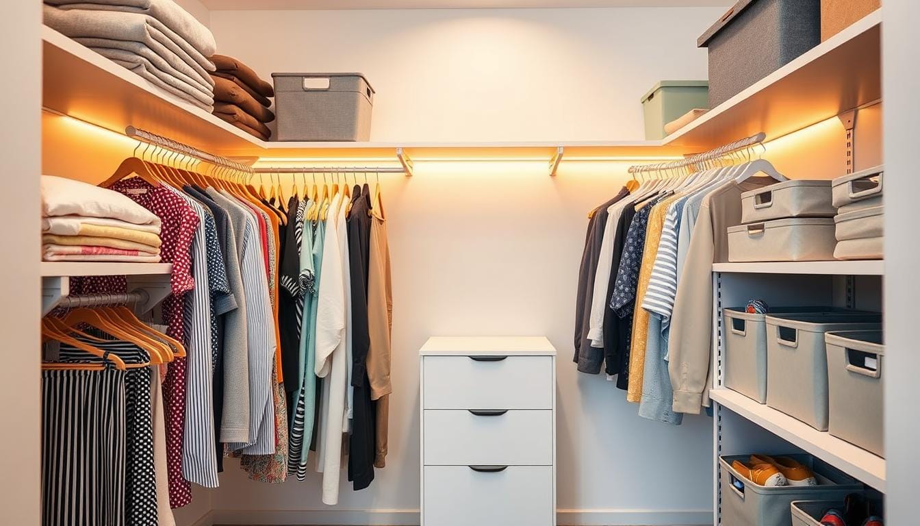 small closet organization